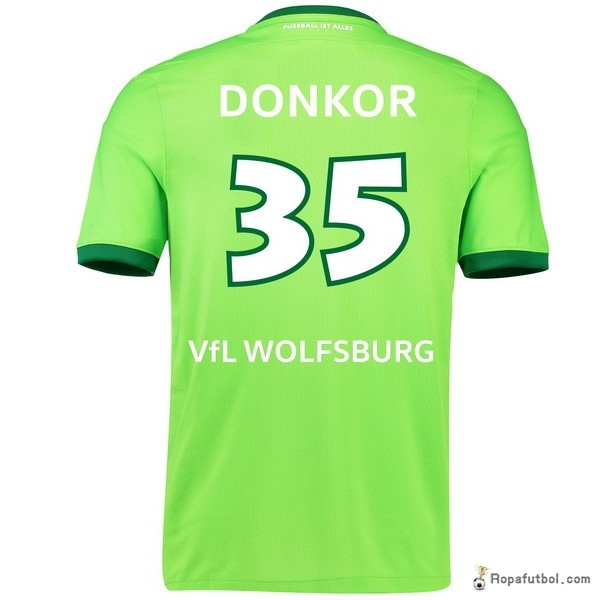 Camiseta VfL Wolfsburgo Replica Primera Ropa Donkor 2016/17 Verde